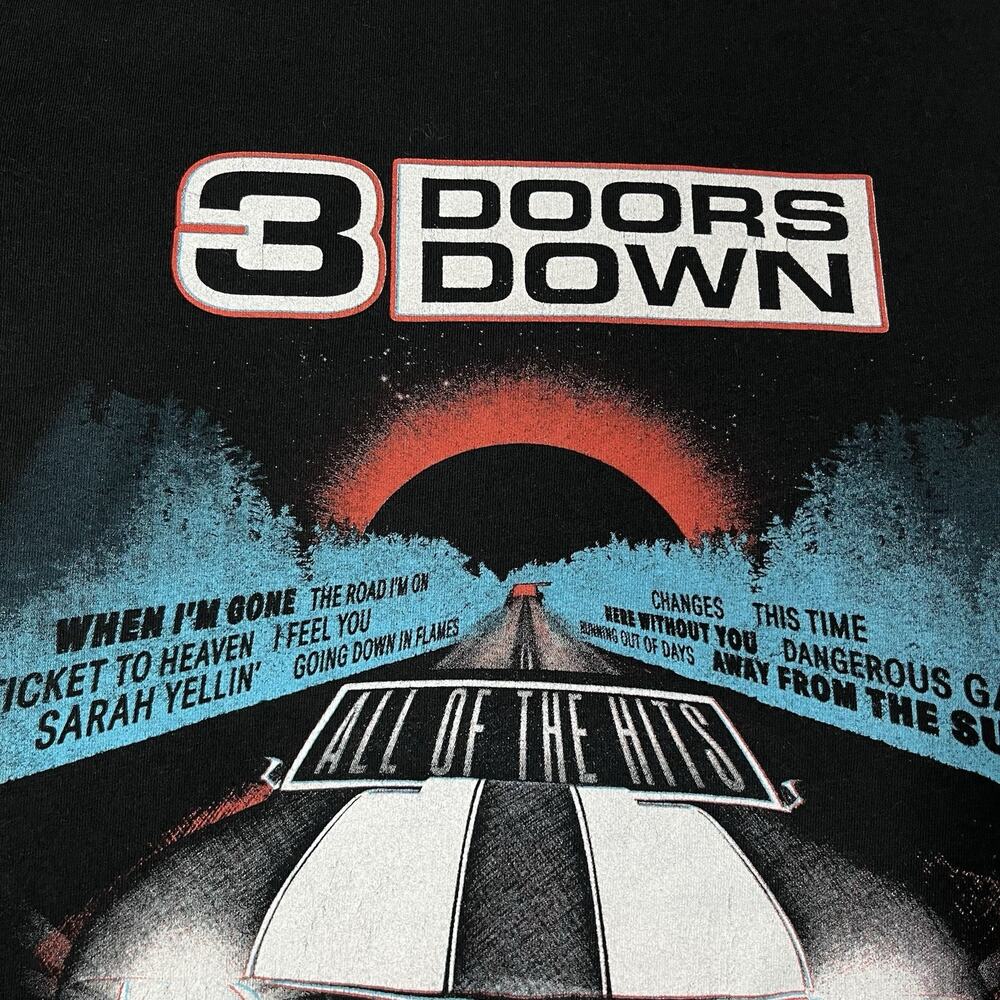 3 Doors Down Shirt Mens Small Away From The Sun Tour 2023 Band Tee Rock Grunge - Picture 3 of 8